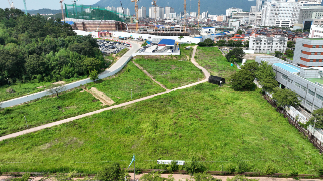 창원시 성산구 근로복지공단 창원병원 옆 창원시립박물관 건립 예정지.
