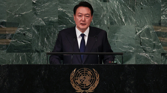 윤석열 대통령 유앤총회 기조연설. 사진=연합뉴스