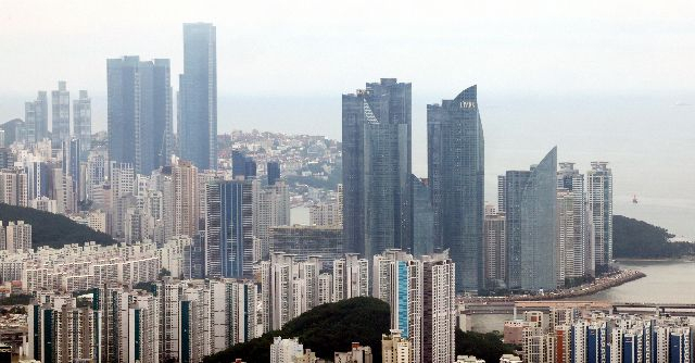 부산 해운대구 마린시티 일대 아파트 모습. 부산일보DB