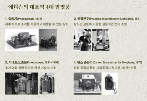 에디슨의 4대 발명품