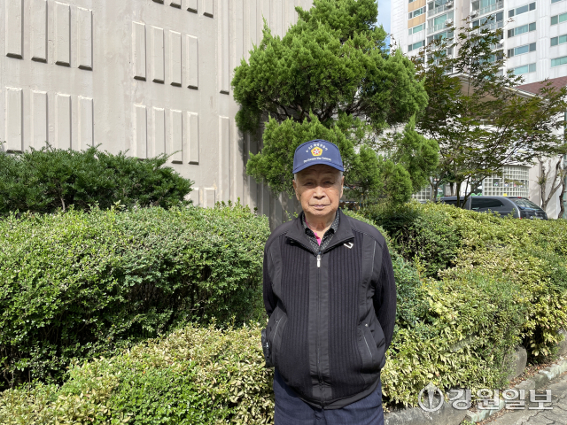 1950년 10월1일 당시 육군 제3사단 수색대 소속으로 38선을 돌파, 북진을 감행했던 6·25 참전용사 손용태(93)씨.