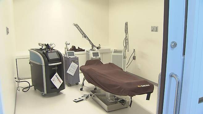 제주녹지국제병원에 설치된 의료 장비.