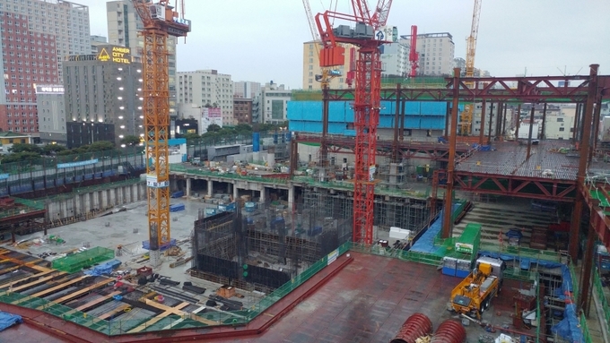 제주지역 대형 공사장 현장 모습. 사진은 기사와 관계 없음.